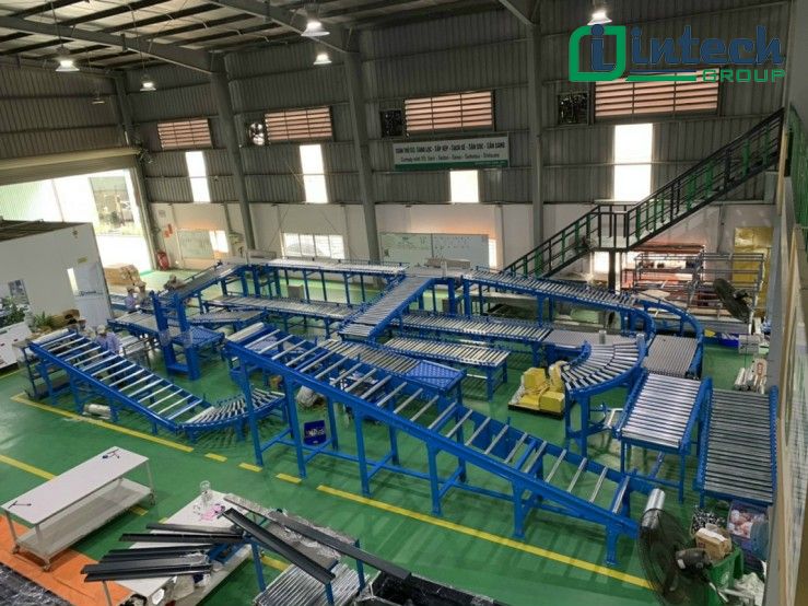 Băng tải con lăn Intech