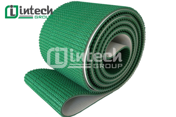 Mặt Belt băng tải PVC xanh nhám - Độ dày 5mm