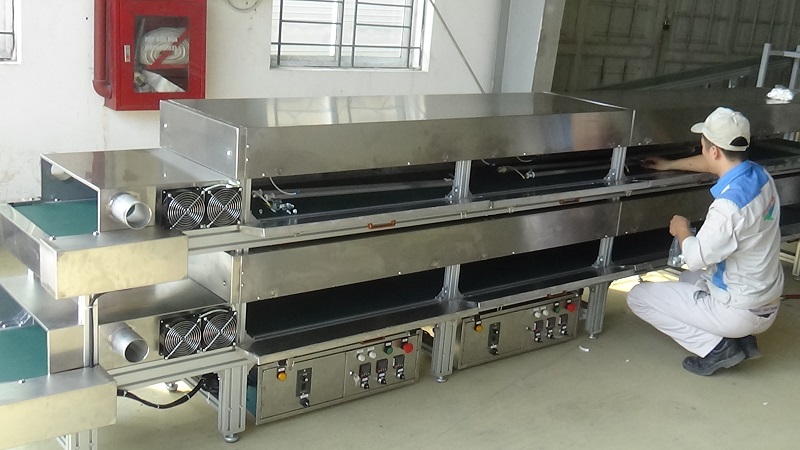 Lắp đặt, thiết kế băng tải sấy 2 tầng
